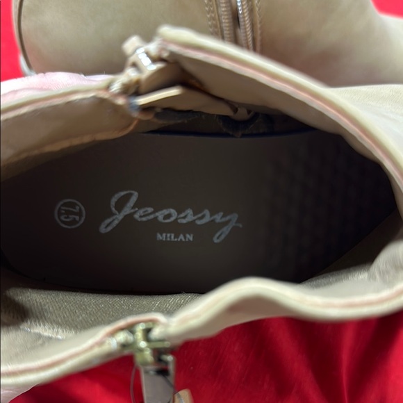 Jeossy Tan Ankle Boots & Booties with Side Zipper - Picture 8 of 9